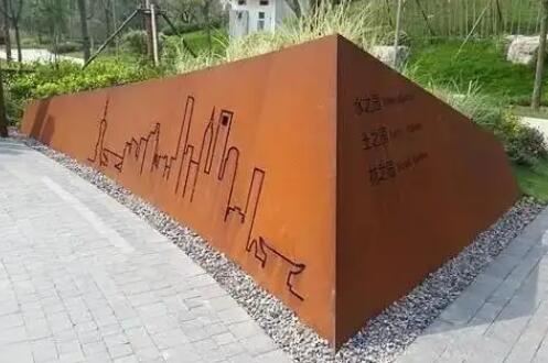 茂南耐候钢挡土墙